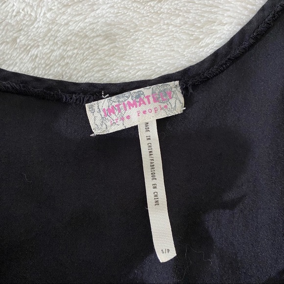 FREE PEOPLE Black Flowy Handkerchief Hem Tank Top - Picture 3 of 5